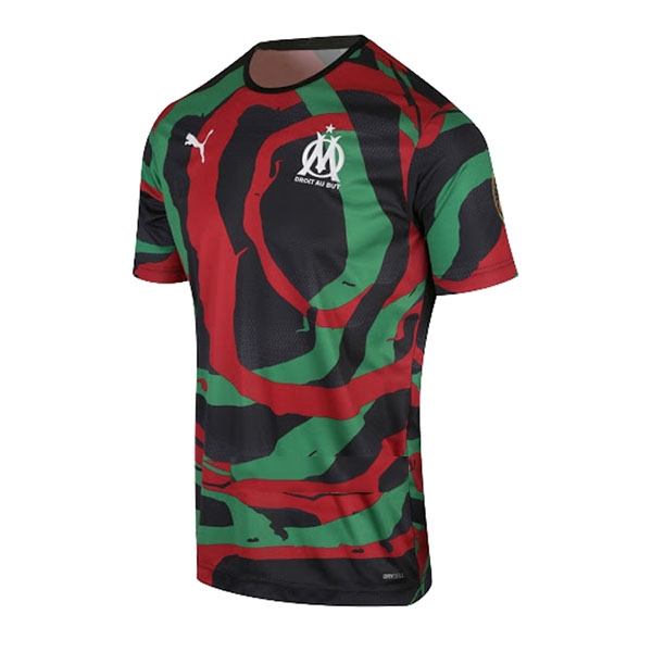 Tailandia Camiseta Marsella OM Africa 2021-2022 Negro Verde Rojo